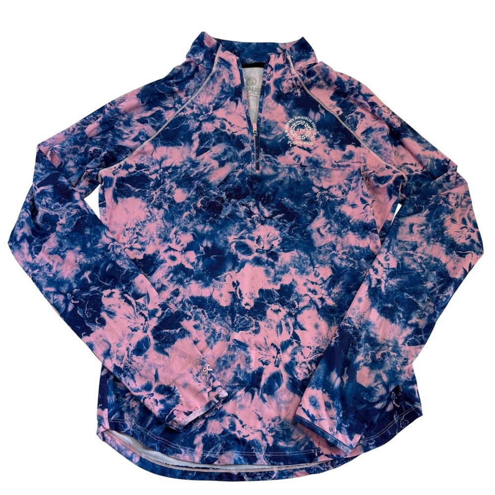 Scales 1/4 Zip Pullover US Women's Amateur Four Ball Puerto Rico Golf Top Sz M